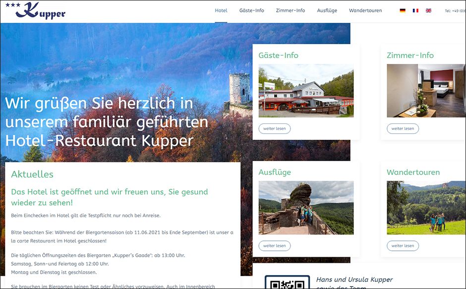 Hotel Kupper Infoseite